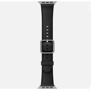 Apple Watch Classic Buckle Black Leather Band 42mm